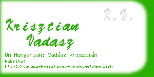 krisztian vadasz business card