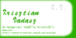 krisztian vadasz business card